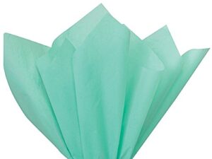 aqua blue color tissue paper 20 inchesx30 inches bulk 48 sheet pack premium quality tissue paper by a1 bakery supplies made in usa