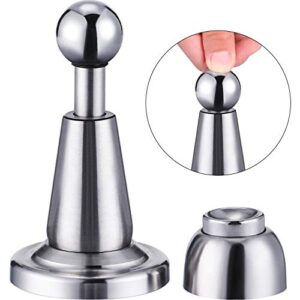 Soft-Catch Magnetic Door Holder Magnetic Doorstops Stainless Steel Wall Mount Door Stop (1)