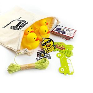 You've Been Ducked | Duck Duck bags | Rubber Duck Drawstring Bag | Reusable Rubber Duck Bag | 13 x 10 inches | Great Gift for Any Rubber Duck Enthusiast