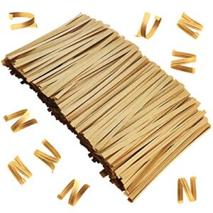 ifamio 1000 pcs 4 inch kraft paper twist ties for cello bags treat bags gift packaging bread cookie candy cake bags