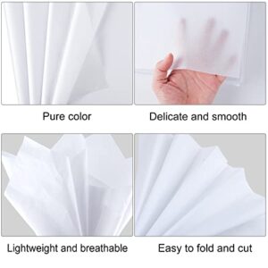 MIAHART 80 Sheets White Tissue Paper Bulk for Gift Wrapping 20x20 inch White Tissue Paper Squares for Gift Bags Packaging Birthday Holidays Christmas Easter Halloween Floral and DIY Crafts