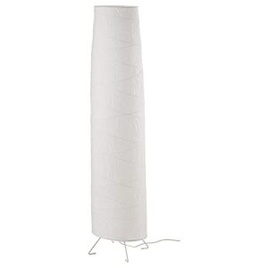 ikea vickleby (404.844.87) handmade rice paper shade white floor lamp, white 54 in. (136cm)