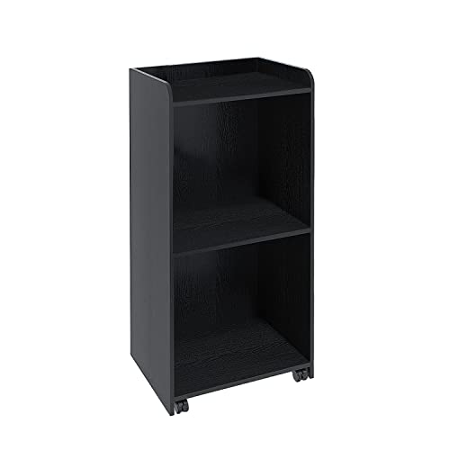 Panana Podium Stand - Hostess Stand with Wheels, Portable Podium Stand Reception Desk with Adjustable Shelf, Pulpits for Churches, Mobile Lectern Podium for Conference, Auditorium, Classroom, Black