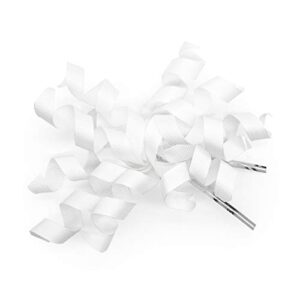 CT CRAFT LLC 4" Wide, 10 Count Twist-Tie Curly Bow Gift Wrap Accessory - White