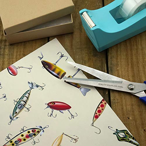 GRAPHICS & MORE Antique Fishing Fish Lures Gift Wrap Wrapping Paper Rolls