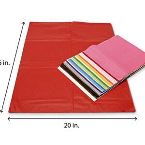 Craft Craze 100 Sheets (20" x 26") 25 Assorted Colors Premium Quality Tissue Paper for Gift Wrapping, Arts & Crafts, Packing and Decorations (1-Pack)