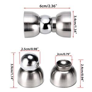 Sumnacon Powerful Magnetic Doorstop - 2 Pcs Stainless Steel Mini Door Stopper, Heavy Duty Magnetism Door Holder for Bedroom Bathroom Kitchen Home Office