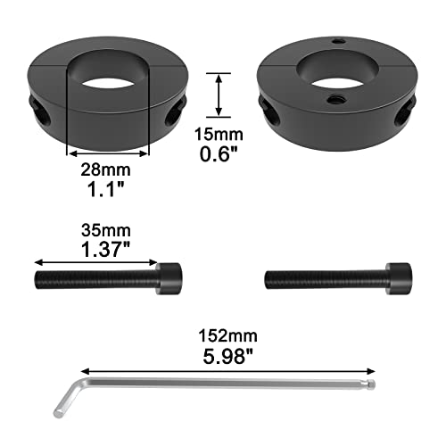 MySit Gas Lift Cylinder Removal Tools 28mm/1.1-Inch, Removal Tools Sets for Replace Office Chair Cylinder, Fix Sinking Office Chair Stainless Steel Chair Saver for Stop Sinking - 2 Pieces