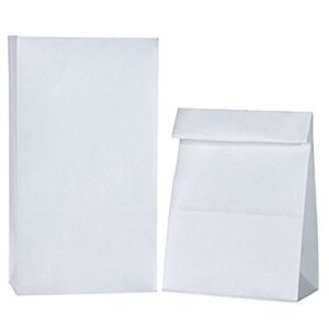 6lb white rainbow paper bags 500 count (5 x 100 packs)