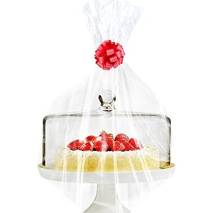 Clear Basket Bags, 24" x 30" Large Clear Cellophane Wrap for Baskets & Gifts Pack Of 18 Thickness 0.75 Mil