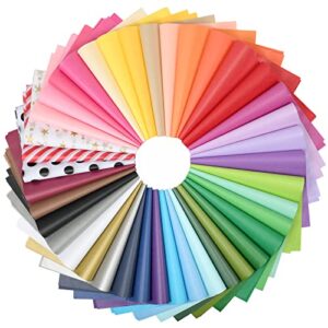 400 sheets tissue paper bulk for gift bags, 40 assorted colored tissue paper for crafts, multicolor tissue paper for gift wrapping, small business packaging, art tissue paper 8 x 11.5