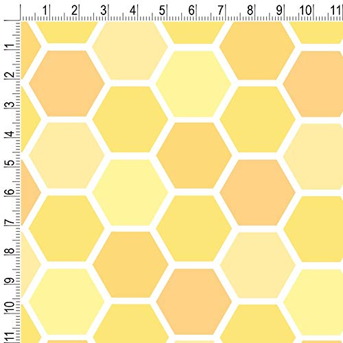 GRAPHICS & MORE Yellow Honeycomb Pattern Gift Wrap Wrapping Paper Rolls