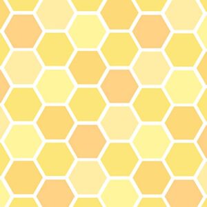 GRAPHICS & MORE Yellow Honeycomb Pattern Gift Wrap Wrapping Paper Rolls