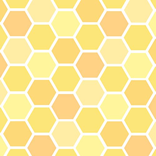 GRAPHICS & MORE Yellow Honeycomb Pattern Gift Wrap Wrapping Paper Rolls