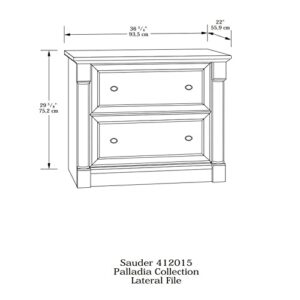 Sauder Palladia Lateral File, Select Cherry finish