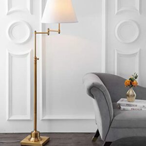 SAFAVIEH Lighting Collection Ingram Swivel Swing Arm Gold 60-inch Living Room Bedroom Home Office Standing Floor Lamp (LED Bulb Included)