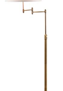 SAFAVIEH Lighting Collection Ingram Swivel Swing Arm Gold 60-inch Living Room Bedroom Home Office Standing Floor Lamp (LED Bulb Included)