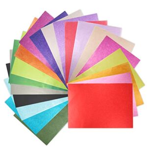 200 sheets 20 multicolor tissue paper bulk gift wrapping tissue paper decorative art rainbow tissue paper 12″ x 8.4″ for art craft floral birthday party festival tissue paper