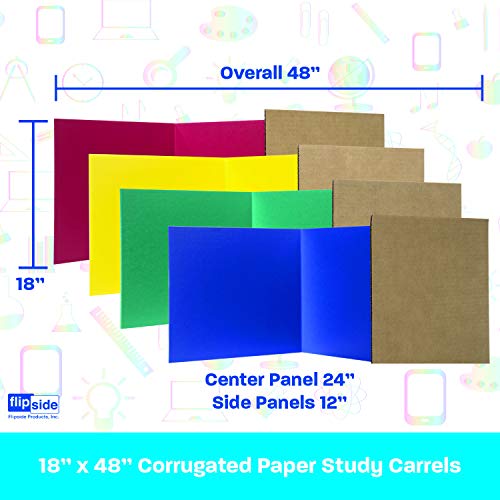 Flipside Products 61849 18" x 48" Privacy Shield, Color Assortment (Pack of 24)