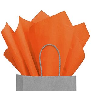 azowa gift tissue paper wrapping tissue paper for gift bags(20×29 in,orange,120 sheets)