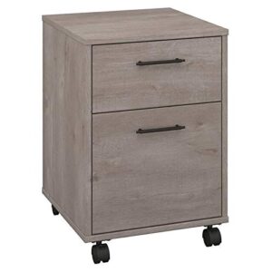 bush furniture key west 2 drawer mobile file cabinet, washed gray