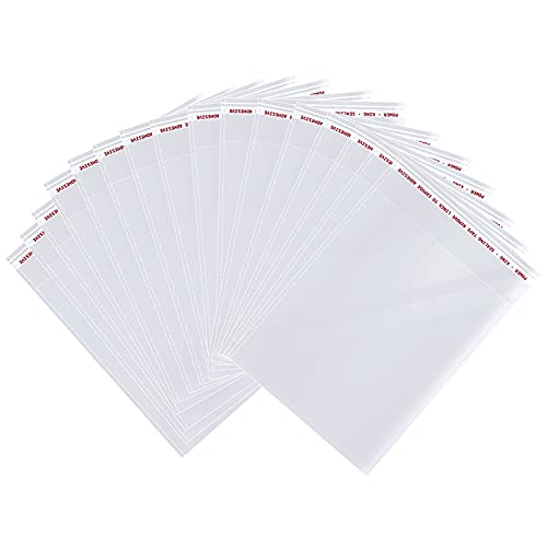 13" x 19" Large Resealable Cellophane Bags 200 pcs, Self Sealing Clear Bags for Packaging Products Self-adhesive Cello Bags for Clothes, T-shirts, Pants and Gifts