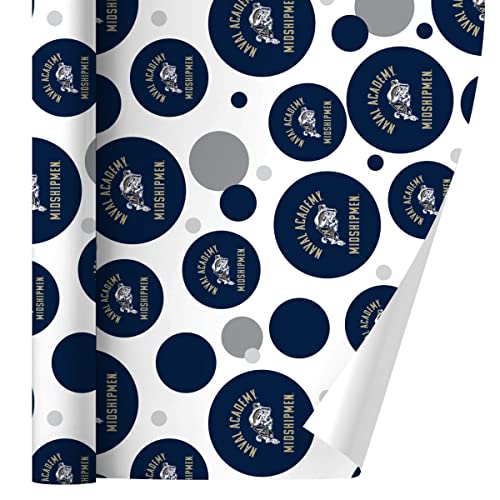 GRAPHICS & MORE US Naval Academy Midshipmen Gift Wrap Wrapping Paper Roll