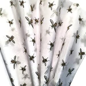 Tissue Paper for Gift Wrapping with Design (Bees), 24 Large Sheets (20x30)