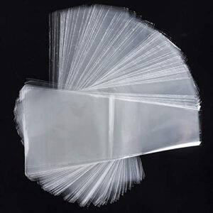 cchude 200 pcs clear plastic flower bouquet bag sleeve transparent cellophane bags rose packaging bags for valentine’s day