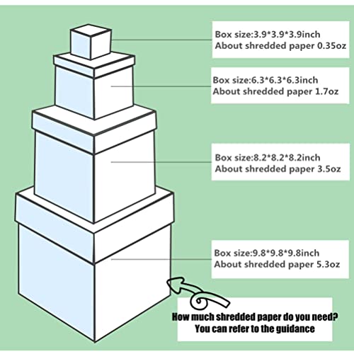 ZHODR Cut Paper Shred Filler for Gift Boxes,Easter Basket Filler, Filler for Wrapping Gifts, Crafting Activities, Display Merchandise, 8 oz (1/2 lb) Weight and Many Color Options(white)