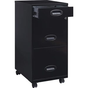 Lorell SOHO Mobile Cabinet, Black