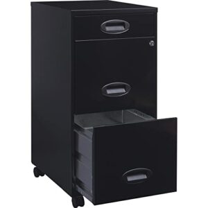 Lorell SOHO Mobile Cabinet, Black