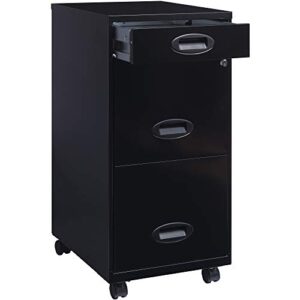 Lorell SOHO Mobile Cabinet, Black