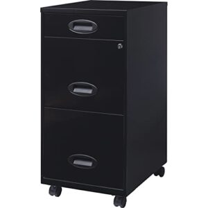 Lorell SOHO Mobile Cabinet, Black