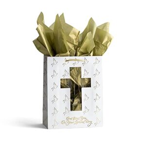 day spring cards confirmation communion gold cross medium gift bag