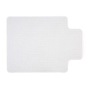 staples 36 x 48 chair mat w/lip for low pile carpet, vinyl (20229-cc)