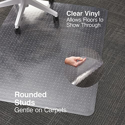 Staples 36 X 48 Chair Mat W/Lip for Low Pile Carpet, Vinyl (20229-Cc)
