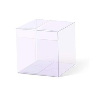 yozatia 25pcs transparent boxes 2.4 x 2.4 x 2.4 inch, candy box, clear favor boxes gift boxes for wedding, party and baby shower favors