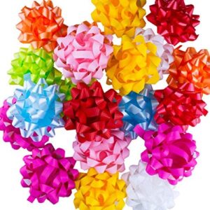 assorted pastel satin gift bows, 20 pack