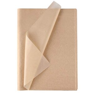 chrorine 60 sheets kraft tissue paper bulk brown wrapping paper art paper crafts for diy project birthday holiday crafts decor