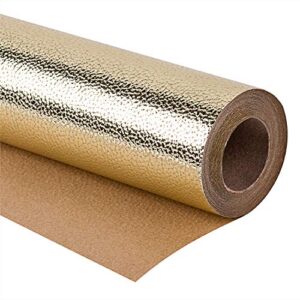wrapaholic wrapping paper roll – mini roll – 17 inch x 16.5 feet – sparkle gold for birthday, holiday, wedding, baby shower