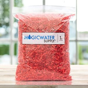 MagicWater Supply Crinkle Cut Paper Shred Filler (1 LB) for Gift Wrapping & Basket Filling - Red