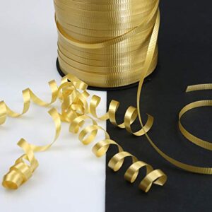 GiftExpress 500 Yards Gold Curling Ribbon for Balloon Ribbon, Balloon String, Gift Wrapping Supplies, Party Decorations, Art Crafts