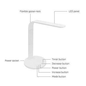 Amazon Basics Flexible LED Desk Lamp, 3 Lighting Modes with 5 Brightness Levels and 40-minute Timer - 40 LEDs