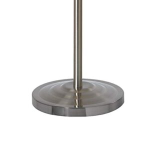 Normande Lighting 150-Watt Incandescent Concord Torchiere Lamp, Brushed Steel