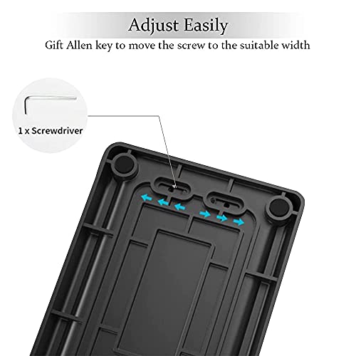 Vertical Laptop Holder, Asher Fashion Vertical Laptop Stand with Adjustable Dock Size, MacBook Stand Made of Premium ABS Plastic, 4 in 1 Design Space-Saving for All Cellphones, MacBooks
