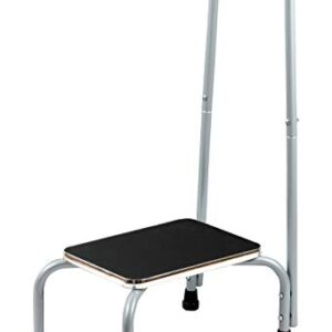 Bundaloo Support Step Stool | Best Foot Stool for Hospital Bed, Kitchen Shelving, & Bath Tub | Non-Slip Rubber Handle, Platform, & Feet for Extra Safety | for Adults & Kids in Home or Medical Setting