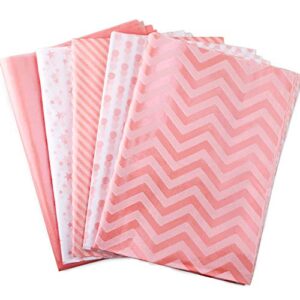 mr five 50 sheets pink gift wrapping tissue paper bulk,20″ x 28″,tissue paper for gift bags,diy and craft,wrapping paper for weeding,baby shower,birthday,holiday