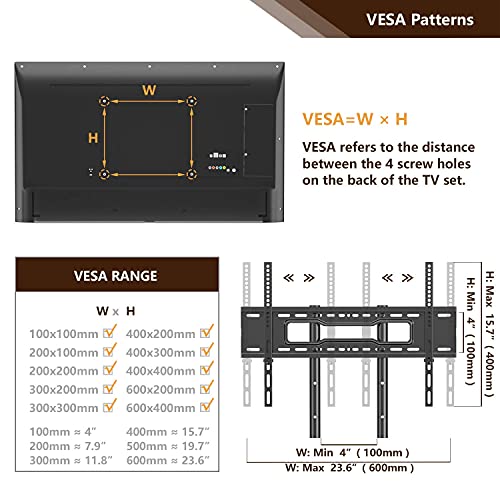 Mobile TV Stand with Wheels for 32-80 Inch LCD LED 4K Flat Screens with Wheels - Height Adjustable TV Cart Rolling TV Stand with Laptop Shelf, Outdoor TV Stand - Max VESA 600x400, Black