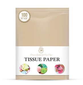neutral gift wrapping tissue paper for gift packaging, floral, birthday, christmas, halloween, diy crafts and more 15″ x 20″ 100 sheets